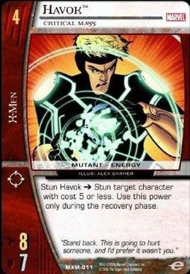 Havok, Critical Mass - X-Men - Vs System