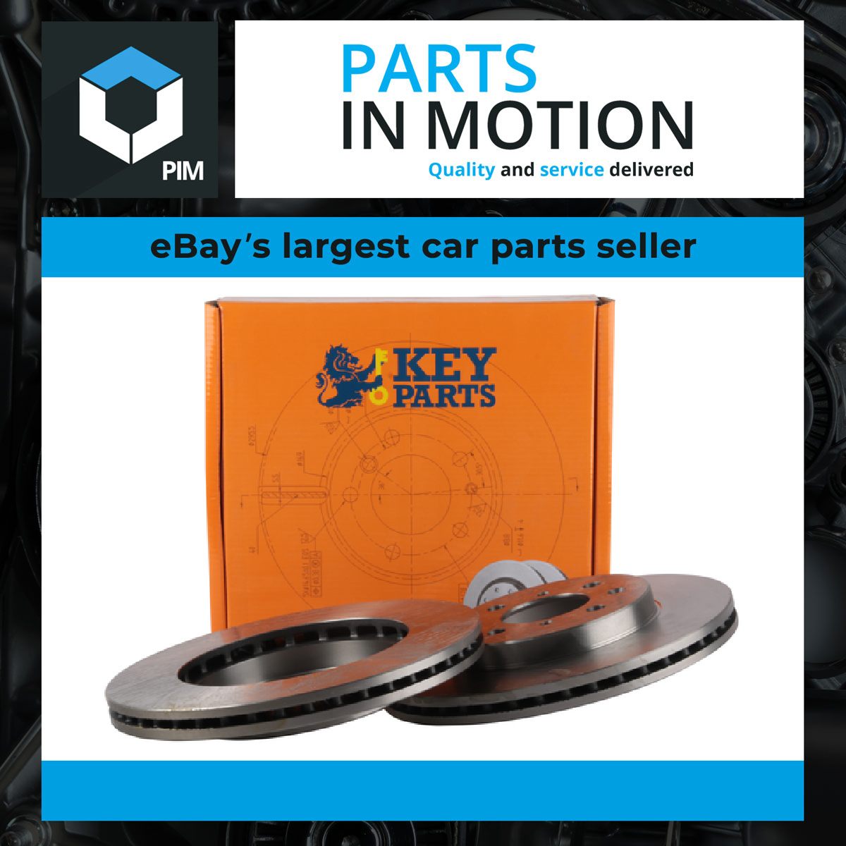 2x Brake Discs Pair Vented Front 258mm KBD4716 Key Parts Set 45251SAAG50 Quality