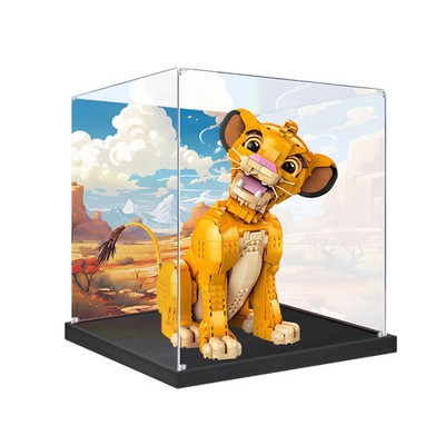 Acrylic Display Case for LEGO  Young Simba the Lion King 43247