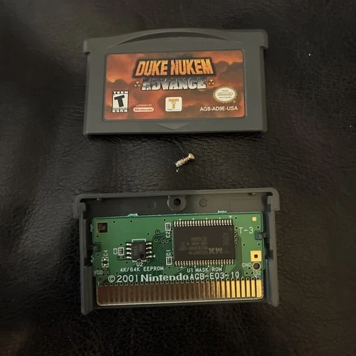 Duke Nukem Advance GBA Gameboy TESTED AUTHENTIC SAVES 3D REALMS CART NINTENDO