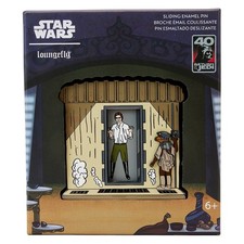 Loungefly Star Wars Han Solo Carbonite Siding Enamel Pin 40th ROTJ Leia Boushh