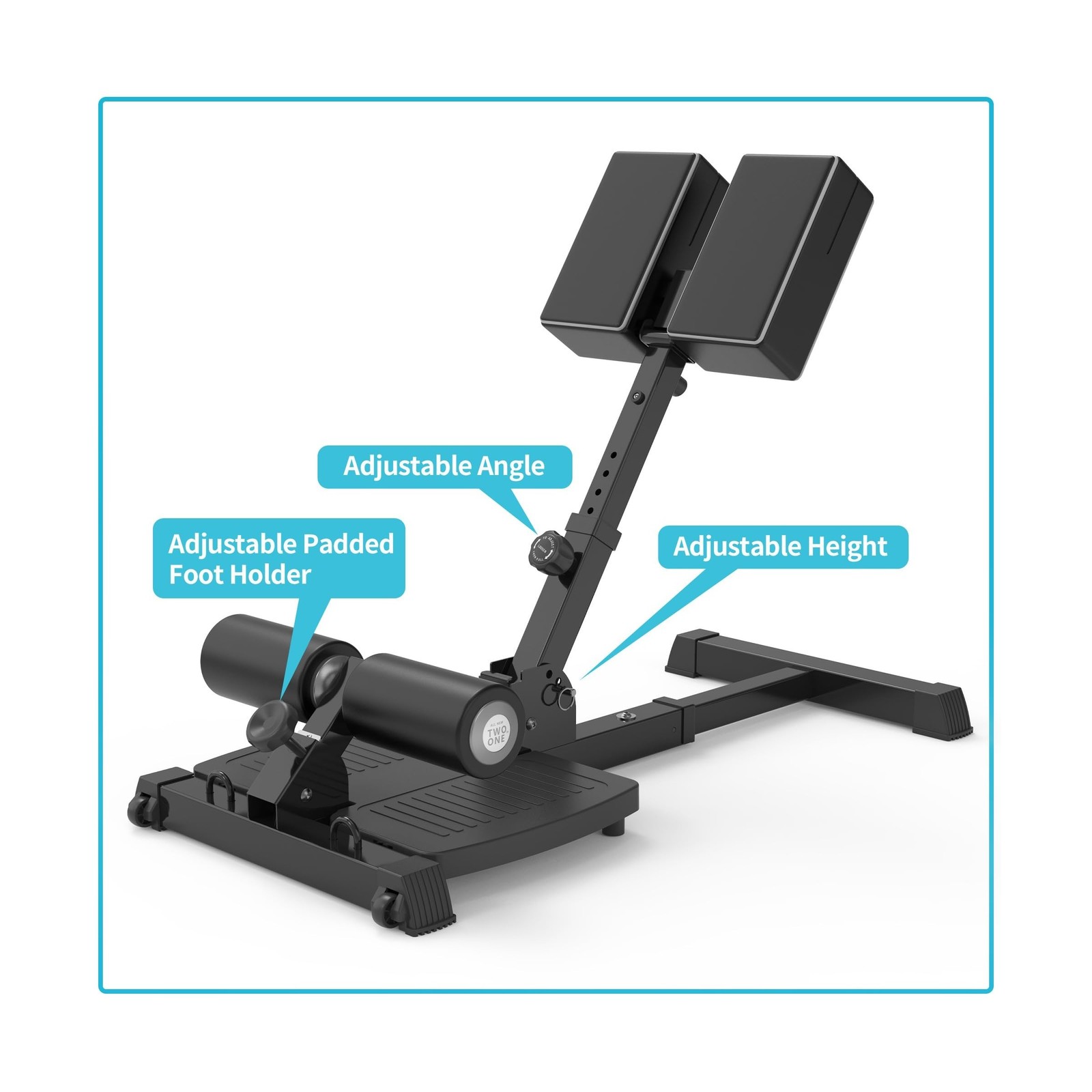 leikefitness Deluxe Multi-Function Deep Sissy Squat Bench Home Gym Workout St...