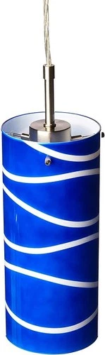 Lite Source LS-19991 Pacifica 1 Light Pendant - Blue - Picture 2 of 2