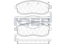 Bremsbelagsatz Vorne Lucas-Trw-System für Fiat Sedici Infiniti i30 Limo ab 00->