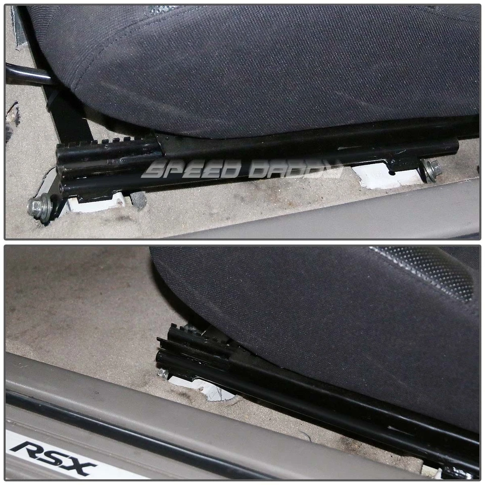 2X SOPORTES DE MONTAJE DE ASIENTO/ASIENTOS DE CARRERAS EXTENSIBLES/CARRIL DE SOPORTE PARA 02-06 ACURA RSX DC5 Foto 3 de 4