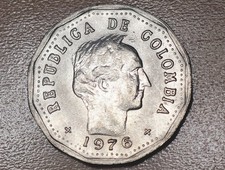 1976 Colombia 50 Centavos