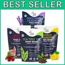 Relaxing Foot Bath Salts with Tea Tree Oil - 4 Pack