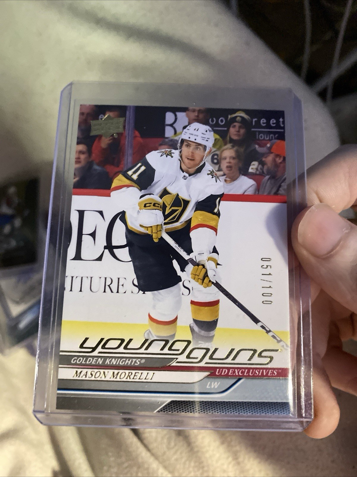 2024-25 Upper Deck Series 1 Young Guns Exclusives /100 Mason Morelli #205