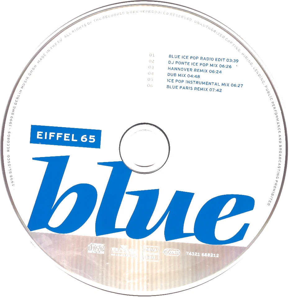 Eiffel 65 - Blue (Da Ba Dee) [Maxi CD] (1999) sehr gut (0725) - Bild 3 von 4