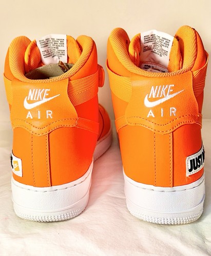 Nike Air Force 1 High Men’s Size 12 Just Do It Total Orange (BQ6474-800)-Mint! - Picture 9 of 21