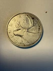 *SILVER*  1949 - Canada 25 Cents/Quarter - 0.800 Silver Coin