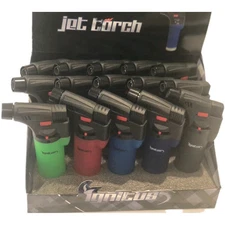 5 Pack IGNIT T JET GUN TORCH LIGHTER ASSORTED Color