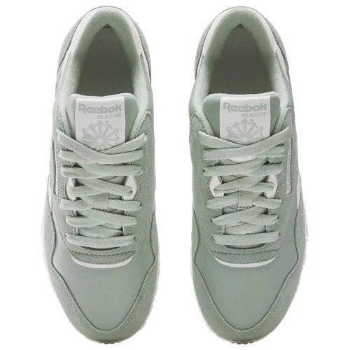 Zapatos clásicos de nailon Reebok superposiciones de gamuza, estilo retro, cómodos para mujer talla 9, hombre 7 Foto 3 de 4