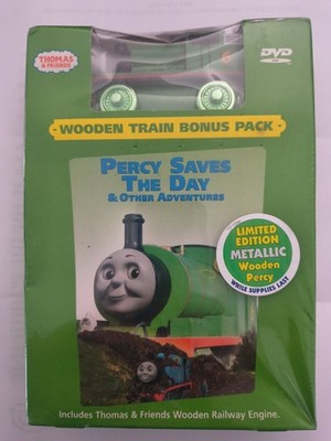 Thomas Wooden Railway Green Metallic Percy 60th Anniversary DVD Sealed 2005