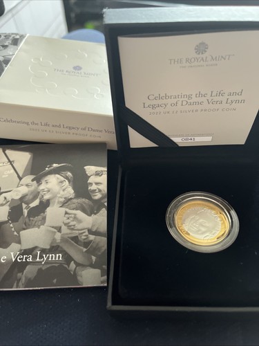 Celebrating The Life And Legacy Of Dame Vera Lynn 2022 Großbritannien £2 Silbermünze PP