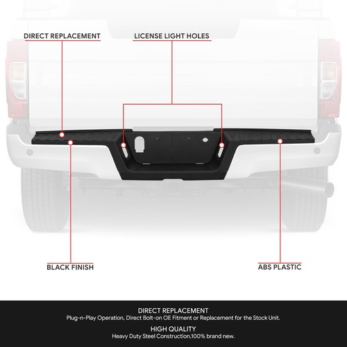 For 2017-2022 F250 F350 Super Duty Rear Bumper Step Center Pad w/o Sensor Hole - Picture 2 of 7