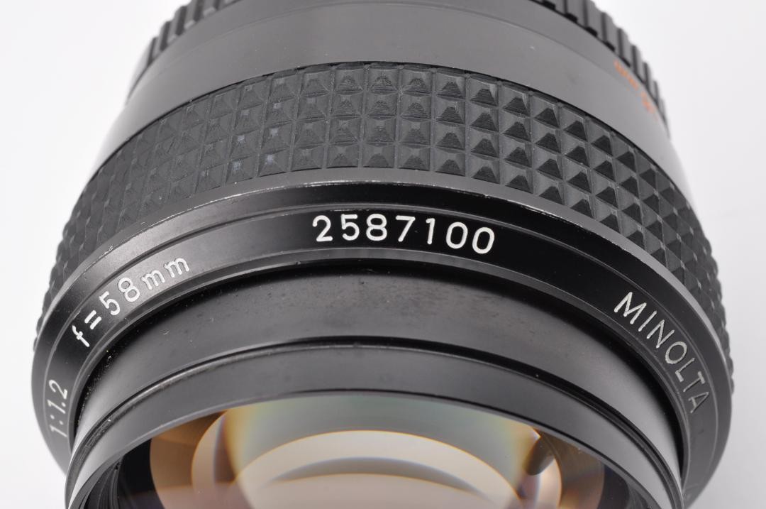 レンズ(単焦点) Minolta MC Rokkor PG 58mm f/1.2 MF #GC06 Minolta MC Rokkor PG 58mm f1.2 MF GC06 | eBay