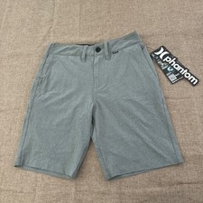 NWT Hurley Boy's Small 8/24 Hybrid Active Or Swim Board Shorts Pockets Stretch