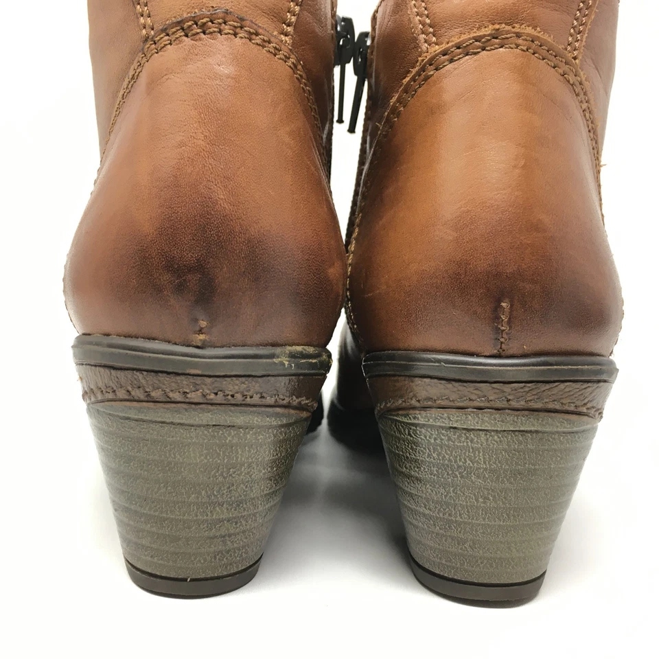 Spring Step Itilia Ankle Boots Booties Shoes Womens Size 6.5-7 US 37 EU Brown - Image 3 of 4