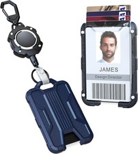 Retractable Badge Holders, Heavy Duty Carabiner Keychain,Durable ID Card Holder