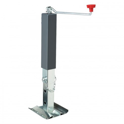 Draw-Tite Trailer Jack | Square | w/ HD Base | 10,000lbs. | 10in. Travel | Grey