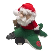Pbc Int Animated Airplane Santa Plush Air Santa Sings Coming To Town SEE VIDEO