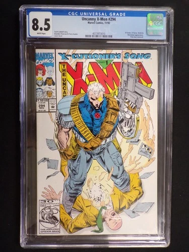 THE UNCANNY X-MEN #294 MARVEL COMICS X-CUTIONER'S SONG PART 1 CGC GRADED 8.5