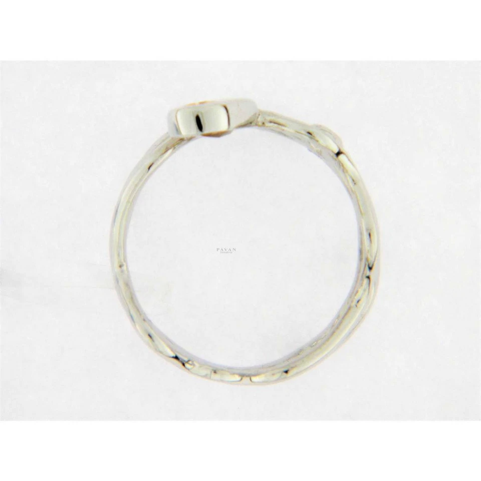 Anillo En Oro Blanco Con Topaz Imperial y Diamantes - Imagen 3 de 4