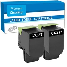 3 Toner Cartridge Fits For Lexmark CS317dn CS417dn CS517de CX317dn