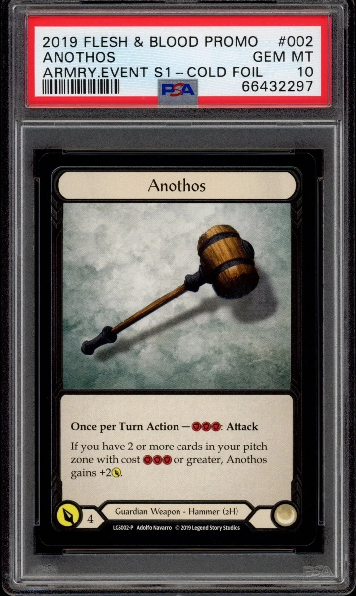 2019 Flesh & Blood Promo Anothos Cold Foil Armory Event 1 LGS002-P PSA 10 Gem