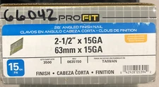 National Nail Electro-Galvanized Smooth Shank Finish Nail 2-1/2 in.x15ga. 3500pc