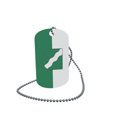 Dog Tag Flag Alpach Tyrol Dog Tag Aluminium 30 x 50 mm