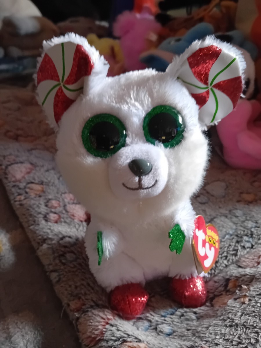 Ty Beanie Boos Chimney The Christmas Mouse, Small Plush Soft Toy