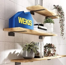 WEKIS 6 Pack Floating Shelf Brackets 12 Inch Hidden Invisible Shelves Bracket...