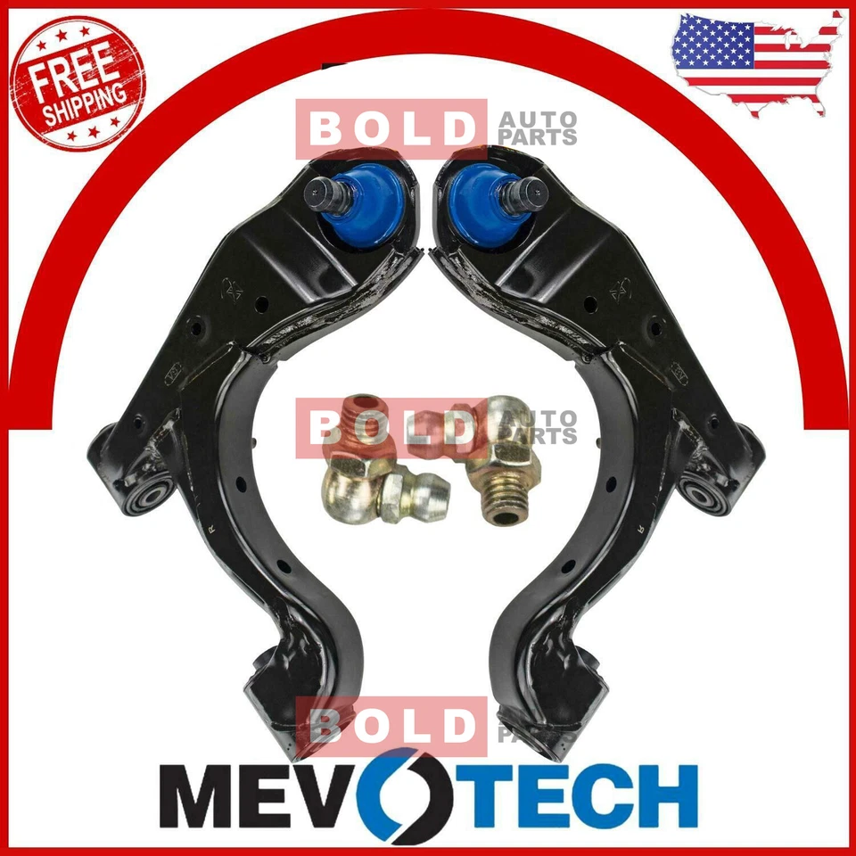 Juego de 2 piezas de brazo de control superior trasero y rótula Mevotech para 05-10 Nissan Armada Foto 2 de 4