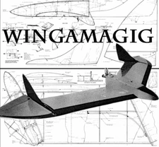 Wingamagig Flying Wing 2ch 38" WS RC Airplane Plans & Templates Printed