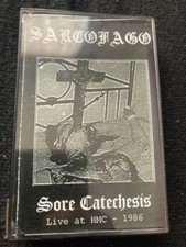 SARCOFAGO Sore Catechesis LIVE 1985 CASSETTE TAPE BRAZIL THRASH SEPULTURA