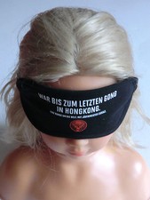 J&auml;germeister Schlafmaske schwarz " War bis zum letzten Gong in Hongkong " NEU