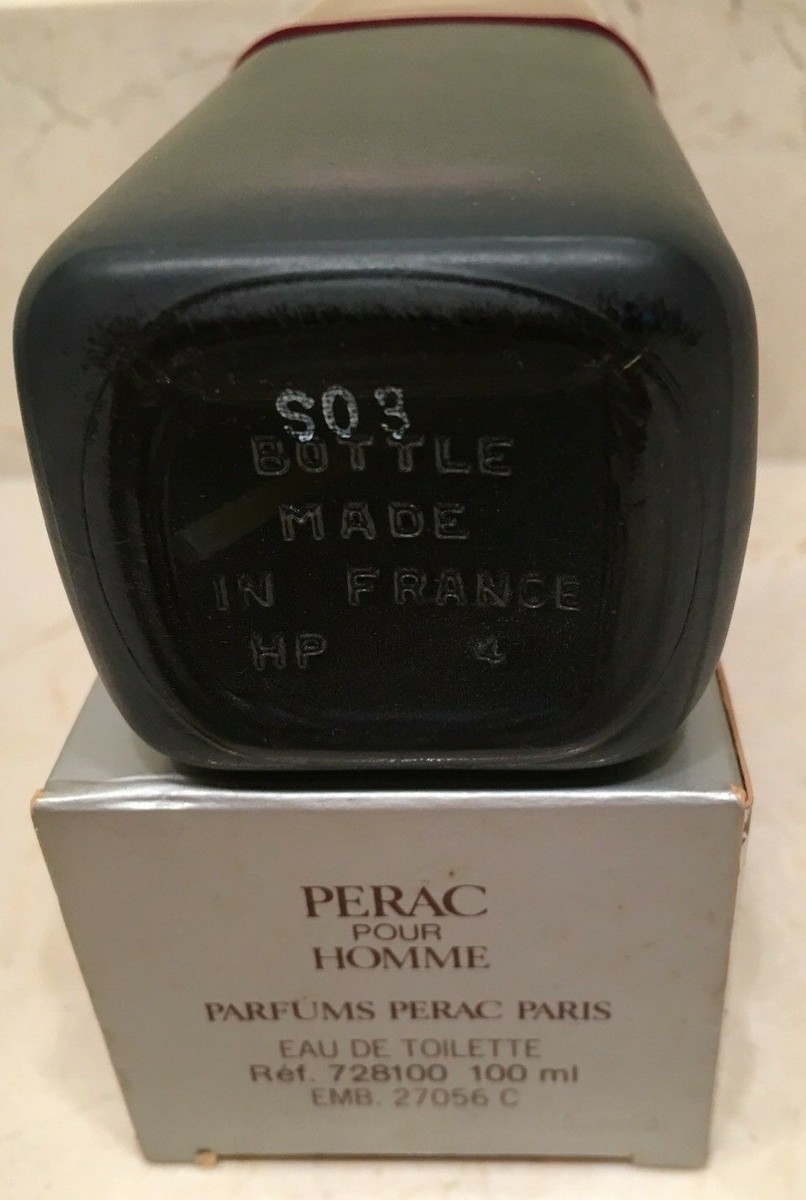 Perac Pour Homme Eau de Toilette for Men 3.3 floz Natural Spray