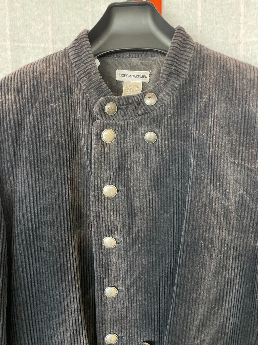 Issey Miyake Dark Blue Men's Corduroy Jacket | Made in Japan