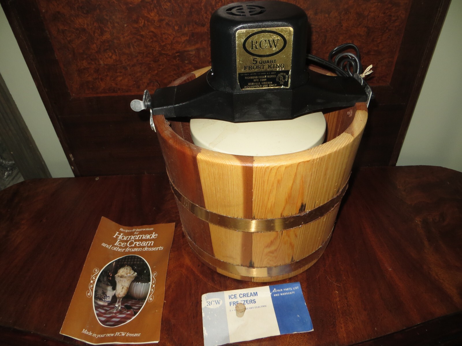 rcw electric ice cream freezer