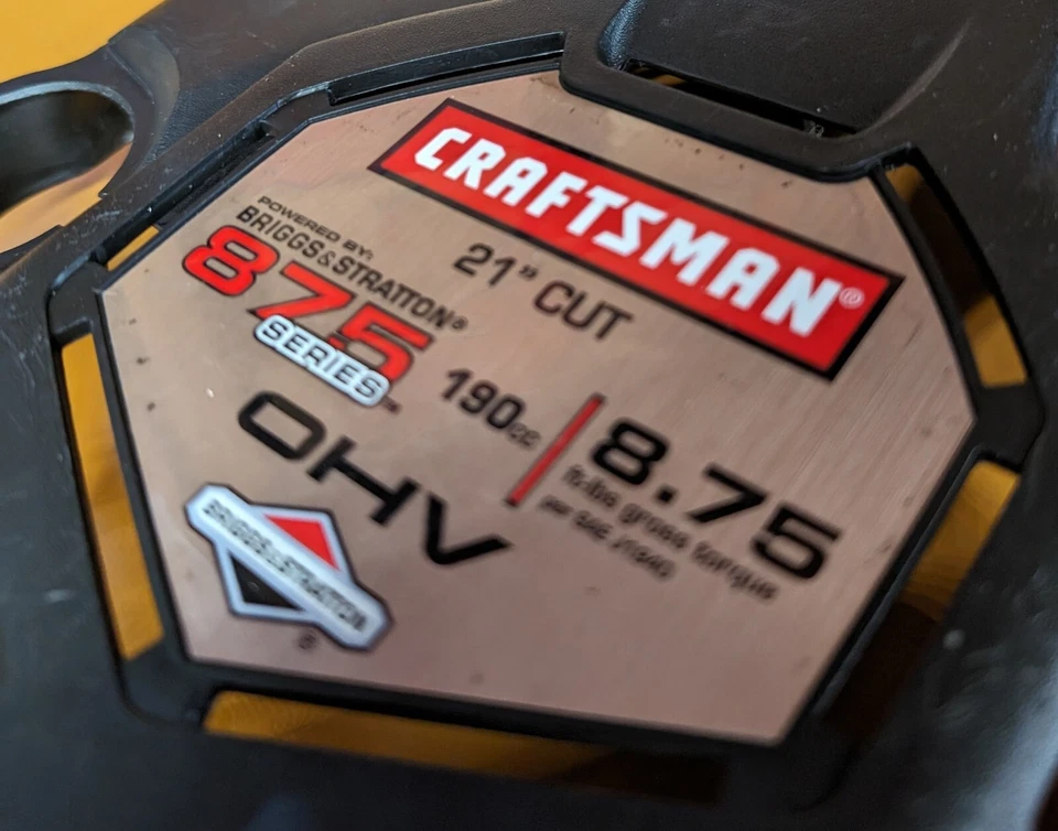 Capa da carcaça do motor Craftsman Briggs & Stratton 699633 190cc 875 8,75 OHV boa! - Imagem 2 de 3