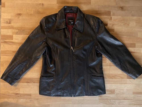Black Leather Jacket ~ Zip 