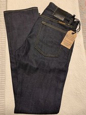 Men's Civilianaire Blue Jeans Super Slim Japanese Selvage Denim Regular Size 28