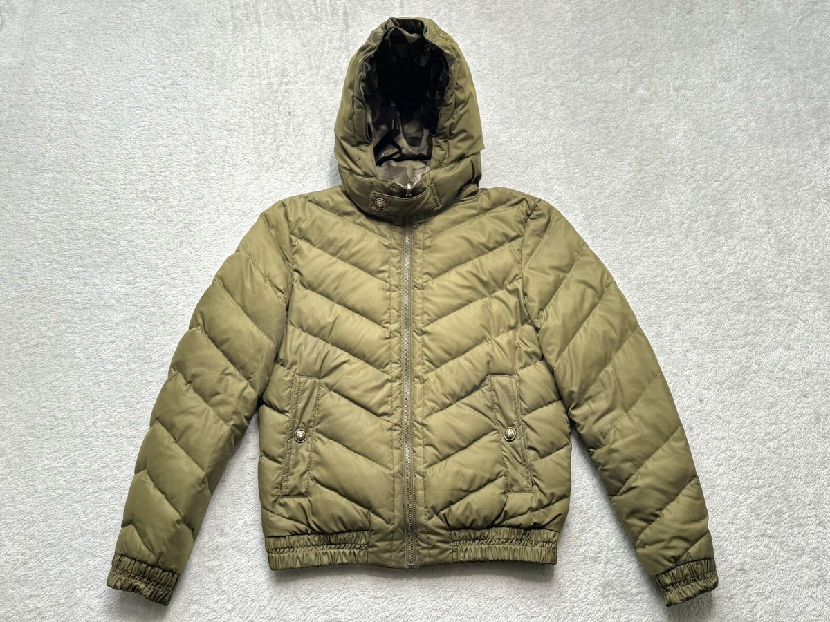 Genuine Authentic Versace Reversible Camo Puffer Jacket Size (44