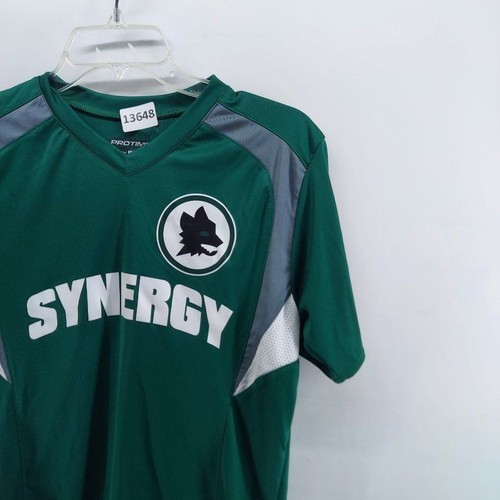 protime jersey shirt boys youth green size large athletic soccer - Picture 3 of 8