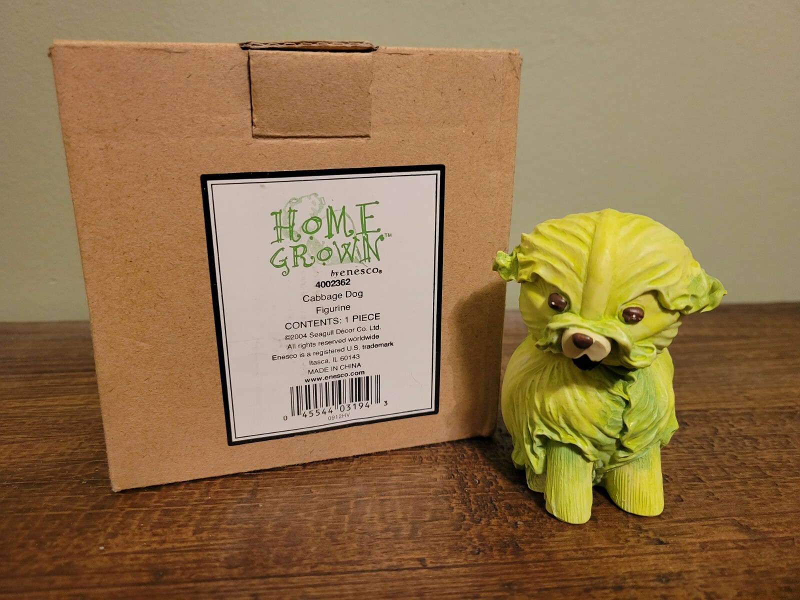 Home Grown Figurine Cabbage Dog