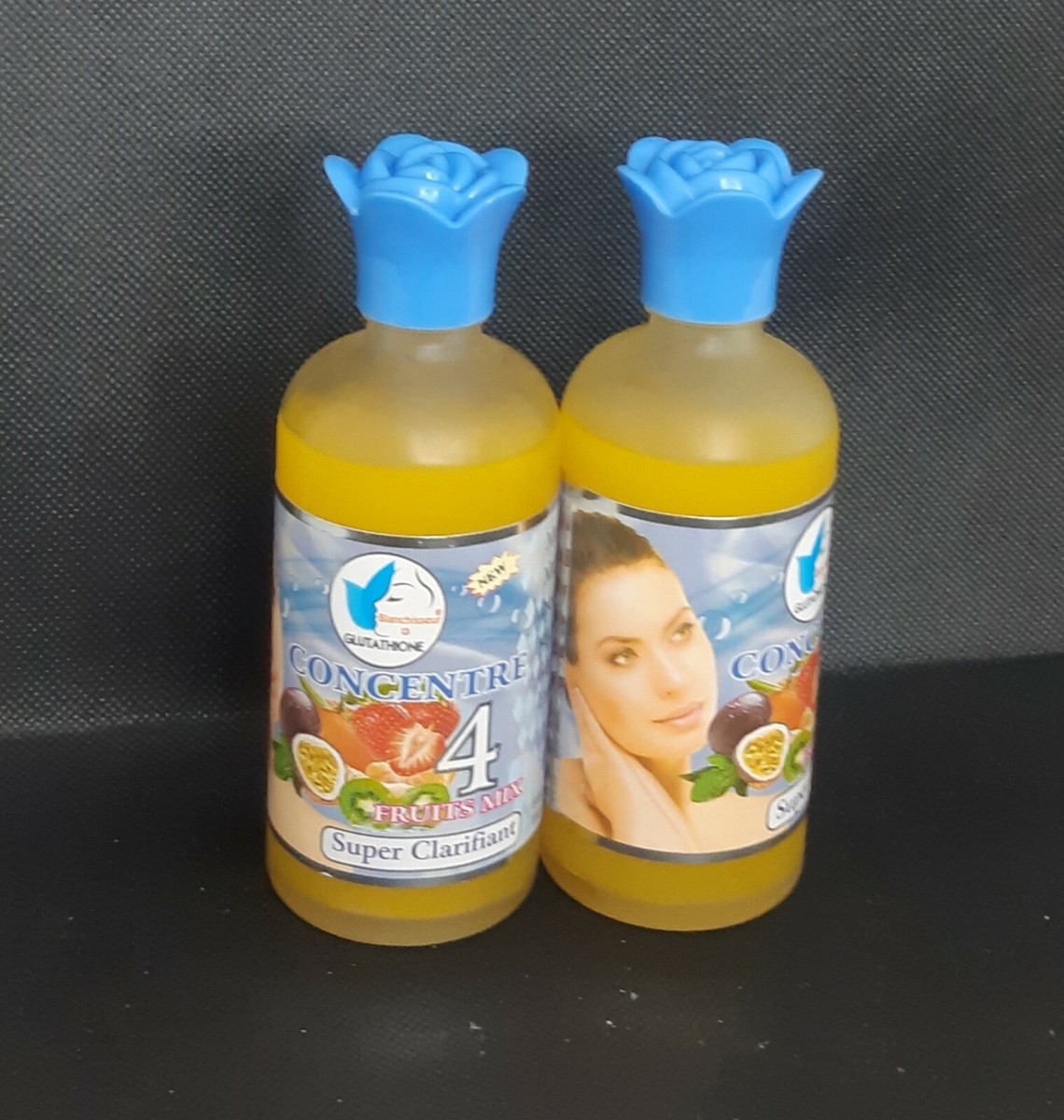 Sérum Concentré 4 Fruits & Glutathion - 100ml - Clarifiant Et éclaircissant - Neuf