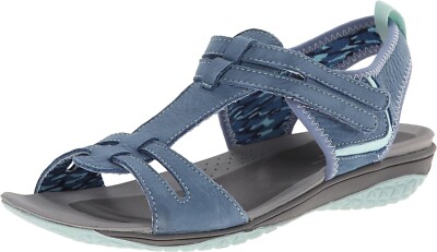 Hush Puppies Women's Daisy Ione Sandals Dusty Blue Nubuck 11 Medium HW05324