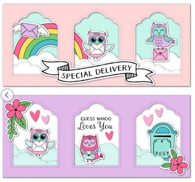 Diamond Press Lots Love Slim Shadow Box 15 Die & 20 Stamp Set 761998 Cardmaking